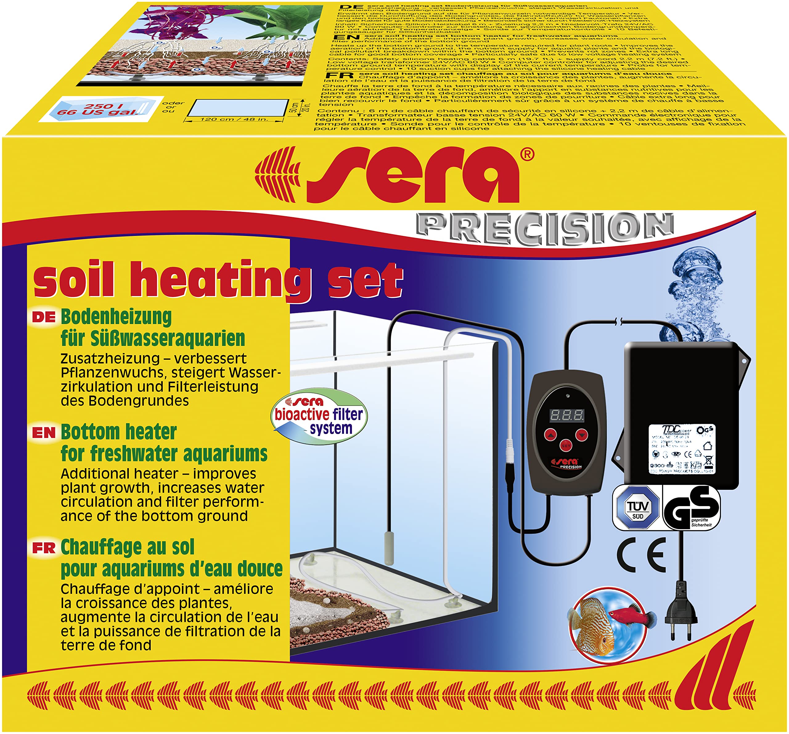sera soil heating set - Computergesteuerte Bodenheizung für Süßwasseraquarien, 1 Stück (1er Pack)