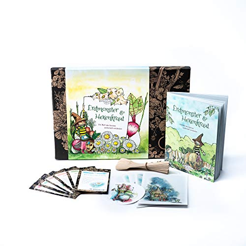 Magic Garden Seeds Erdmonster & Hexenkraut - Samen-Geschenkset für Kinder mit Saatgut für 6 spannende Pflanzen aus der Welt des Gemüses und liebevoll gestaltetem Begleitmaterial