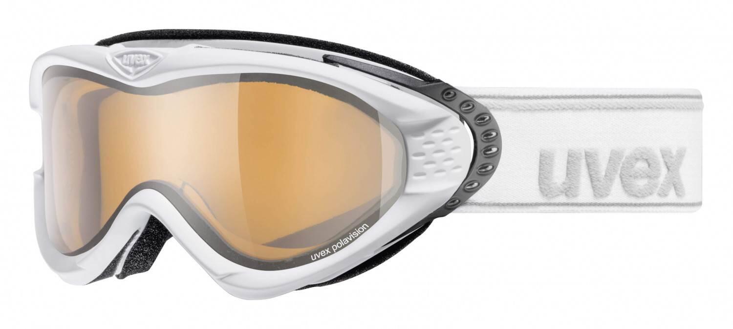 Uvex skibrille onyx (farbe: 1129 polarwhite mat, lasergold lite/clear)