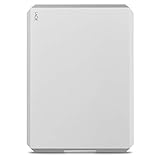 LaCie MOBILE DRIVE Moon 2TB tragbare externe Festplatte, 2.5 Zoll, Mac & PC, silber, inkl. 2 Jahre Rescue Service, Modellnr.: STHG2000400