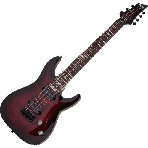Schecter Omen Elite 7 Black Cherry Burst 7-String E-Gitarre