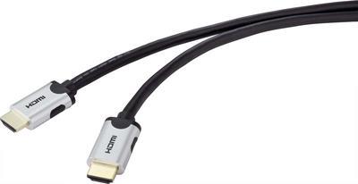 SpeaKa Professional HDMI Anschlusskabel HDMI-A Stecker, HDMI-A Stecker 1.00 m Schwarz SP-9063164 Ultra HD (8K) HDMI-Kab