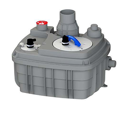 Sanicubic Kompakte Pumpstation 1 VX, Freilauf-Wirbel, Bodenmontage, 60 Liter Tank, 2000 W Motor, 55 x 70,1 x 50,4 cm (Referenz: 04000004)
