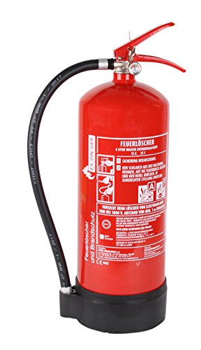AF 6l Wassernebel-Feuerlöscher auch Fettbrände 4 Löscheinheiten (Dauerdrucklöscher GWM-6X aktueller Instandhaltungsnachweis)