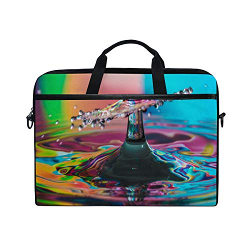 LUNLUMO Rainbow Water Drops 15 Zoll Laptop und Tablet Tasche Durable Tablet Sleeve for Business/College/Women/Men