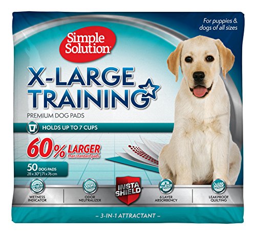 simple solution Einfache Lösung Extra große Hunde Training Pads, 28 x 30, 50 CT (Verpackung kann variieren)