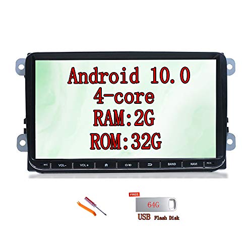 XISEDO Android 8.1 Autoradio 9 Zoll Car Radio Autonavigation RAM 2G ROM 32G Car Stereo GPS Navigation mit 1024 * 600 Touchscreen Universell für Volkswagen/Skoda/Seat