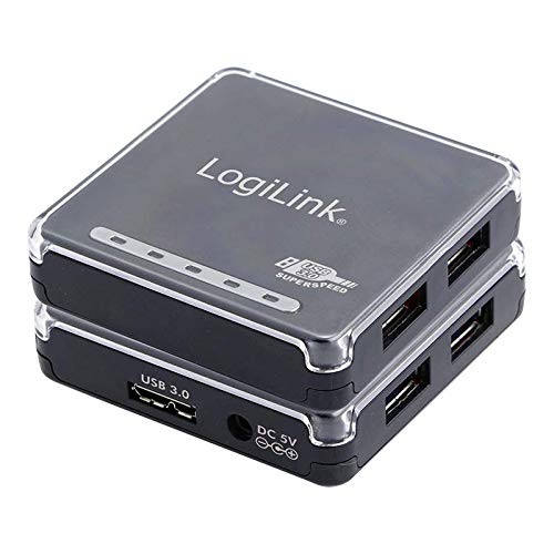 LogiLink UA0152 USB 3.0 HUB, 4-Port, incl. 3.5A Power Display