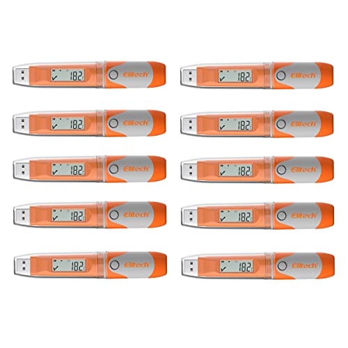 Elitech RC-51H PDF Wiederverwendbarer USB-Datenlogger für Temperatur und Luftfeuchtigkeit (10Packungen)
