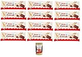12x Kinder Cereali, Kinder Country Gefüllte Schokolade mit gerösteten Cerealien und Milchcreme Packung mit 6 st. 138g + Italian Gourmet polpa 400g
