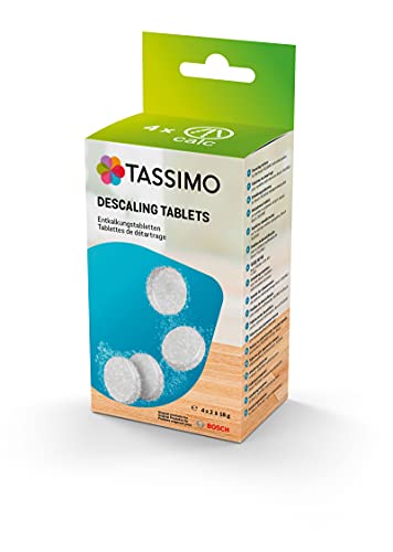 Tassimo by Bosch TCZ6008 Entkalkungstabletten, Inhalt 8 Tabletten für 4 Entkalkungsvorgänge