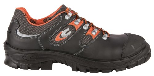 Cofra 13120-000 VILI S3 SRC Sicherheitsschuhe, Schwarz/Grau/Orange, Größe 39