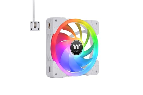 SWAFAN EX14 RGB White | PC Cooling Fan | TT Premium Edition | 3 Pack