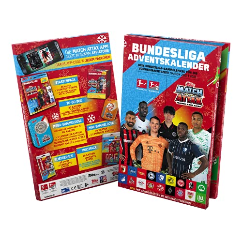 Bundesliga 2021/2022 Match Attax Adventskalender grün