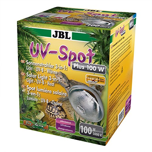 JBL UV-Spot plus 61839 UV-Spotstrahler mit Tageslichtspektrum Licht UV-B Wärme, E27, 160 W
