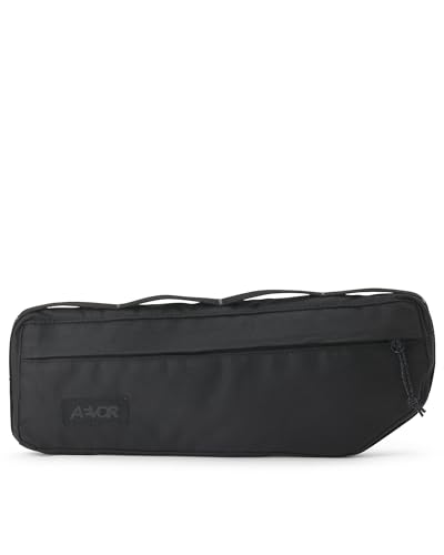 AEVOR Frame Bag Black Eclipse - Rahmentasche Fahrrad - Wasserabweisend - 2 L Volumen - 2 Innentaschen - Nachhaltig - PFC-freie Imprägnierung