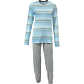 REDBEST Damen-Schlafanzug Single-Jersey blau/grau Größe 46