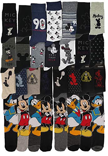 Herren Socken Micky Maus Disney Komfort und Fantasie aus Baumwolle – verschiedene Modelle je nach Verfügbarkeit Gr. One size, 9er Pack