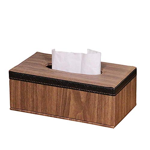 ZXGQF Tissue Box Pu Rechteckiger Papierhandtuchhalter Für Zuhause BüroAuto Dekoration Hotelzimmer Tissue Box Halter