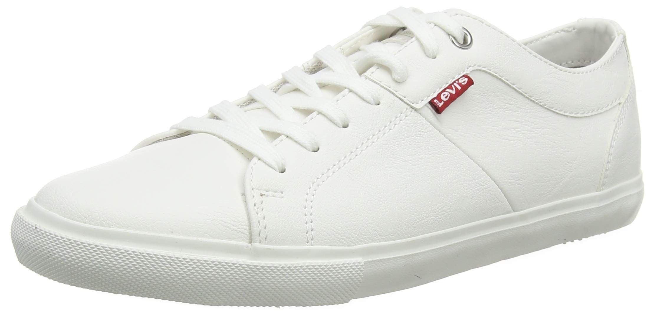 Levi's Herren Woods Sneaker, Weiß (Brillant White), 46 EU