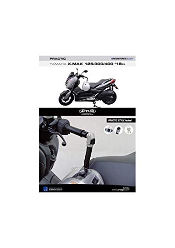 Artago 1650STY Diebstahlsicherung Lenker Practic Style mit Halterung für Yamaha Xmax 125/300/400 2018