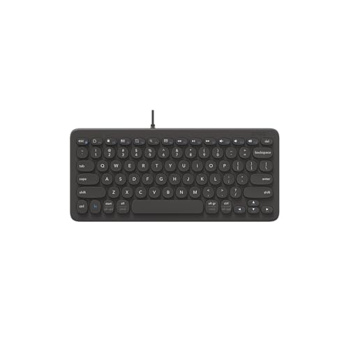 ZAGG Connect 12C Kabelgebundene Tastatur für Typ-C (2023) Desktops, nachhaltige Materialien, Englisch UK