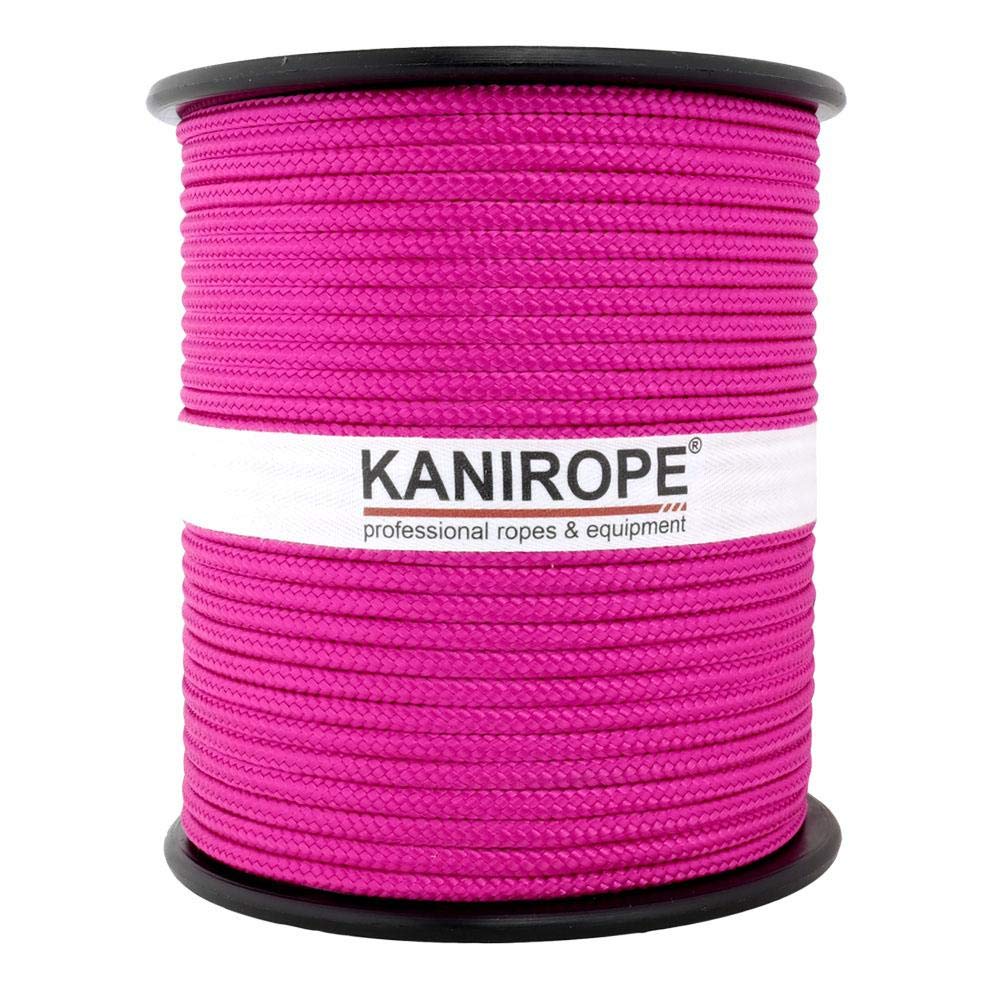 Kanirope® PP Seil Polypropylenseil MULTIBRAID 5mm 100m Farbe Pink (3150) 16x geflochten