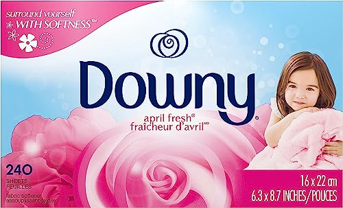Downy April Fresh Fabric Softener Dryer Sheets, 240 Count by Downy