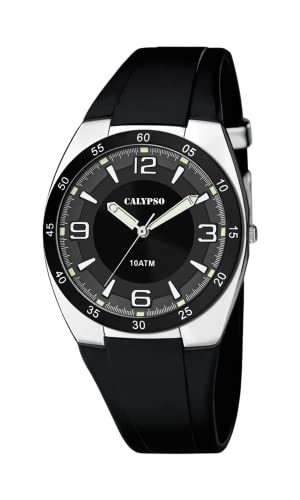 Calypso Herren Analog Quarz Uhr mit Plastik Armband K5753/3