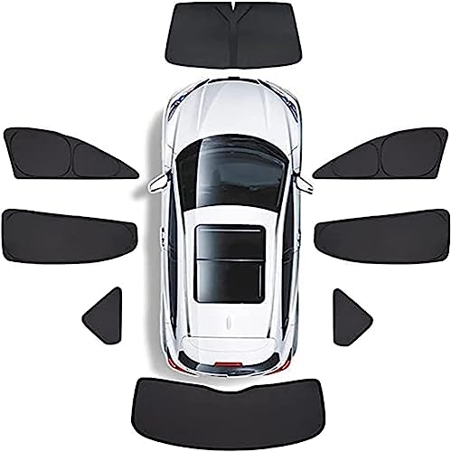 Auto Seitenfenster Sonnenschutz für VW Caravelle T6 2016-, Vorne Hinten Seitenscheibe Wärmeisoliert UV Schutz PrivatsphäRe Schutz Sonnenblende ZubehöR,G/8Pcs