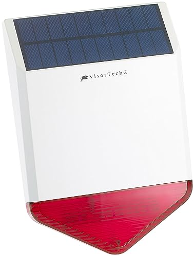 VisorTech Zubehör zu Kabellose Alarmanlage: Autarke Solar-Funk-Alarmanlage mit Sirene und Licht-Warnsignal, 110 dB (Alarmanlage Funk Gartenhaus)