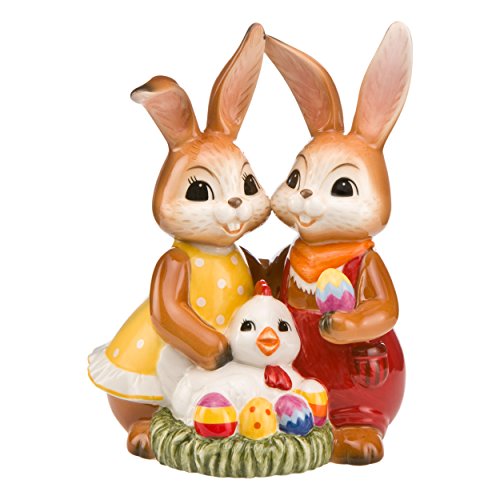 Goebel Osterhase Unser Buntes Osternest Figur, Dekofigur, Dekoration, Steingut, Bunt, 14 cm, 66844131