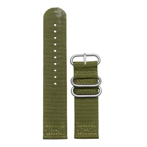 Uhrenarmband aus Nylon für Uhren, Sport, gewebtes Armband, Stoff, 18-20mm, Farbe 6, 20mm