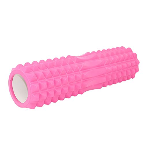 Faszienrolle Wirbelsäule Faszienroller Übungsrolle Muskelroller Massagestab Massage Roller Stick Fitness Roller 2-pink,45cm