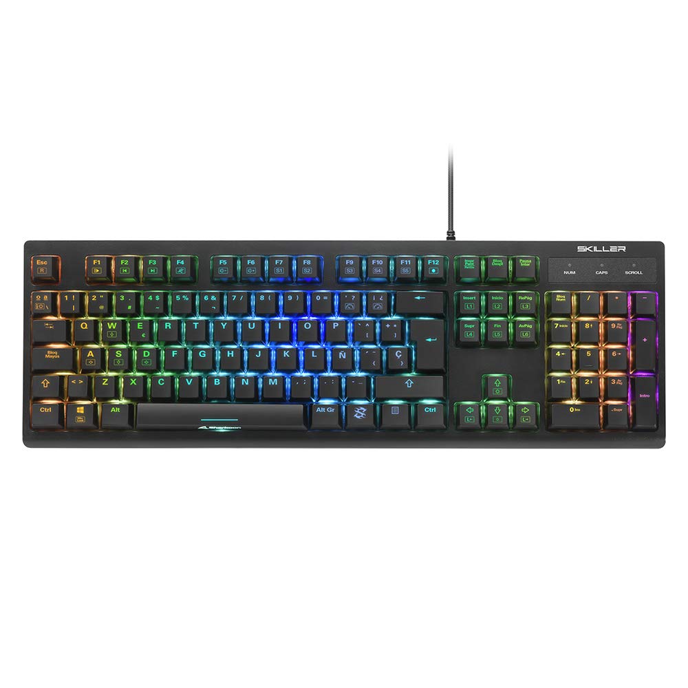 Sharkoon Skiller SGK30 Red, Gaming Keyboard, ES Layout, RGB, 4044951030866