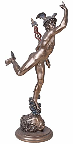 Hermes Götterbote mit Heroldstab antike Mythologie Skulptur WU75516A4 Palazzo Exklusiv