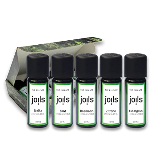 JOILS 4-Diebe-Öl-Set 5x10ml ⎜ 100% naturreines ätherisches Öl – ätherisch, biologisch, naturrein