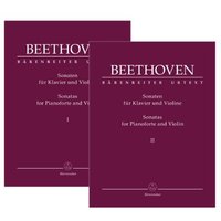 Sonaten für Klavier und Violine (Band I und II). Spielpartituren (2), Stimmen (2), Urtextausgabe, Sammelband. BÄRENREITER URTEXT