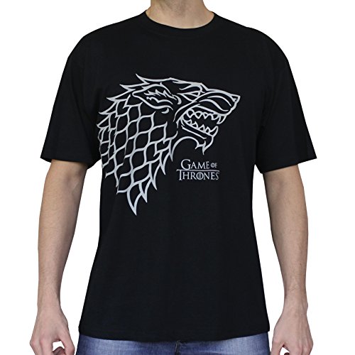 ABYstyle – Game of Thrones – T-Shirt – „Stark“ – Herren – Schwarz (M)