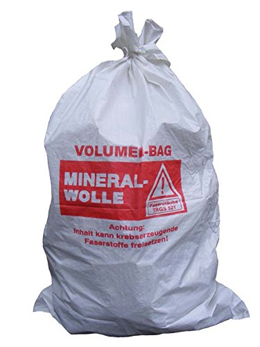 (2,94EUR/Stück) 10 Mineralwoll Säcke 1400x2200mm KFM Sack Big Bag MiWo