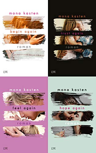 Mona Kasten Again Reihe Band 1-4 plus 1 exklusives Postkartenset