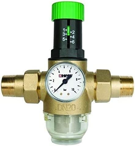 HERZ Druckminderer Druckregler Manometer Wasserdruckminderer (1")