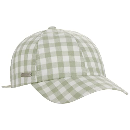 Seeberger Check Cotton Cap Basecap Baseballcap Baumwollcap Damencap (One Size - grün)