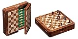 Philos 2732 - Schachkassette, Feld, 19 mm, magnetisch, Schachfiguren mit Filzsockel, Königshöhe 32 mm