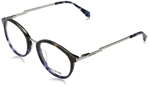 ZADIG&VOLTAIRE VZV315 Brille, Havanna+Gradient Blue, 49 für Damen, Havana + Farbverlauf Blue