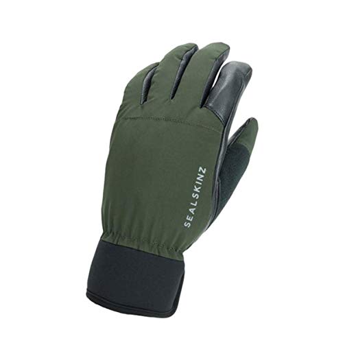 SealSkinz Waterproof All Weather Hunting Glove, Olive Green/Black, S