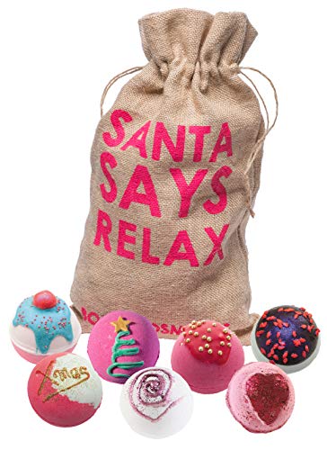 Bomb Cosmetics Santa Says Relax handgefertigte Geschenkverpackung für hessische Badeblaster [7-teilig], 1,1 kg