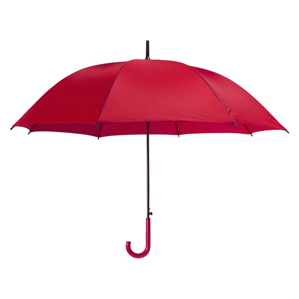 eBuyGB Pack of 4 Plastic Crook Handle Bridal Wedding Umbrella Regenschirm, 107 cm, Rot (Red)