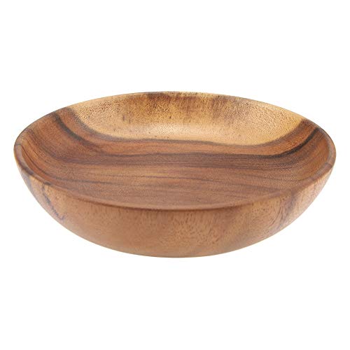 Holzschale - VIFER Solid Acacia Holzschale Runde Holzschale Küchenutensilien für Salat Suppe Reis 1PC(20 * 4.5cm)