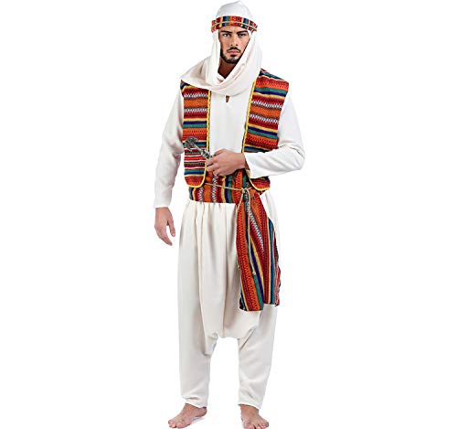 Orient Kostüm Aladdin 1001 Nacht für Herren Gr. XL weiß Wüstenprinz Fasching Karneval